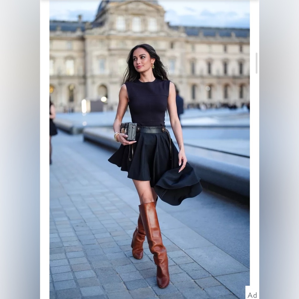 Slouchy Real Leather Tan Boots